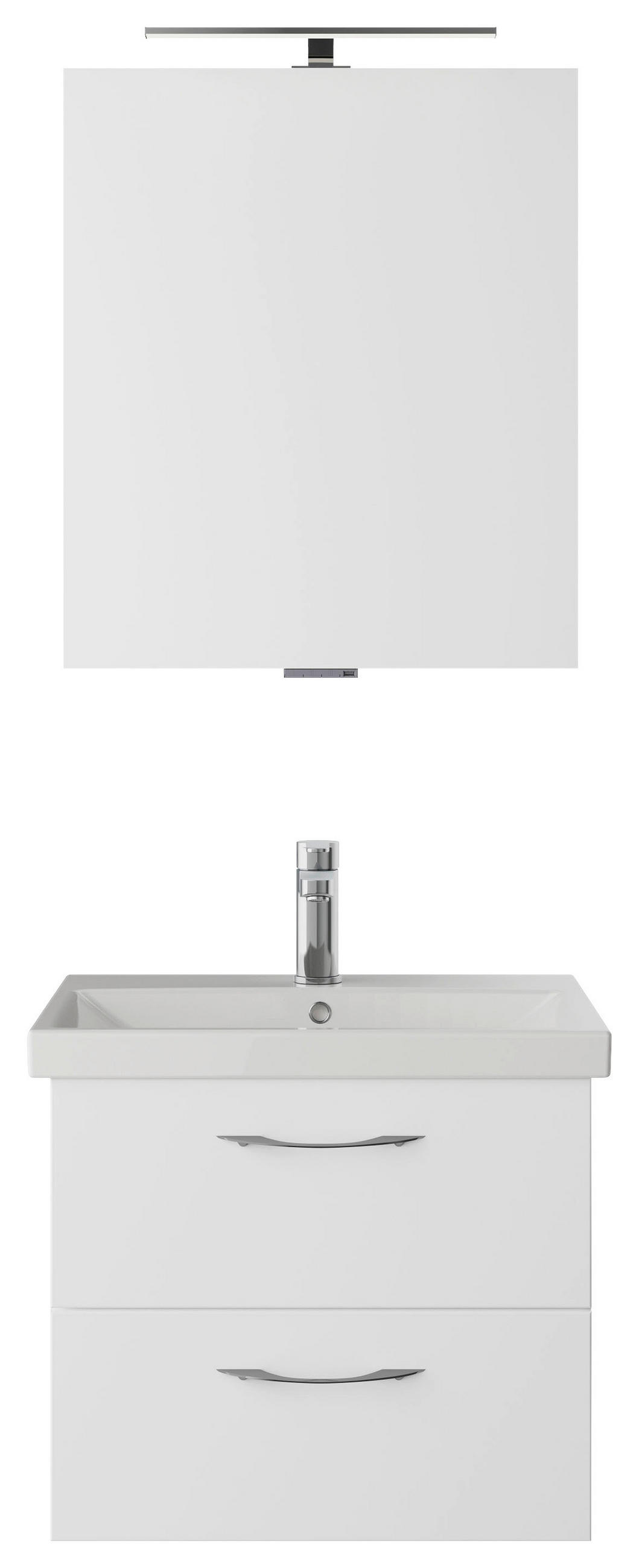 BADEZIMMER  in 60 cm  - Weiß Hochglanz/Weiß, KONVENTIONELL, Holzwerkstoff (60cm) - Pelipal