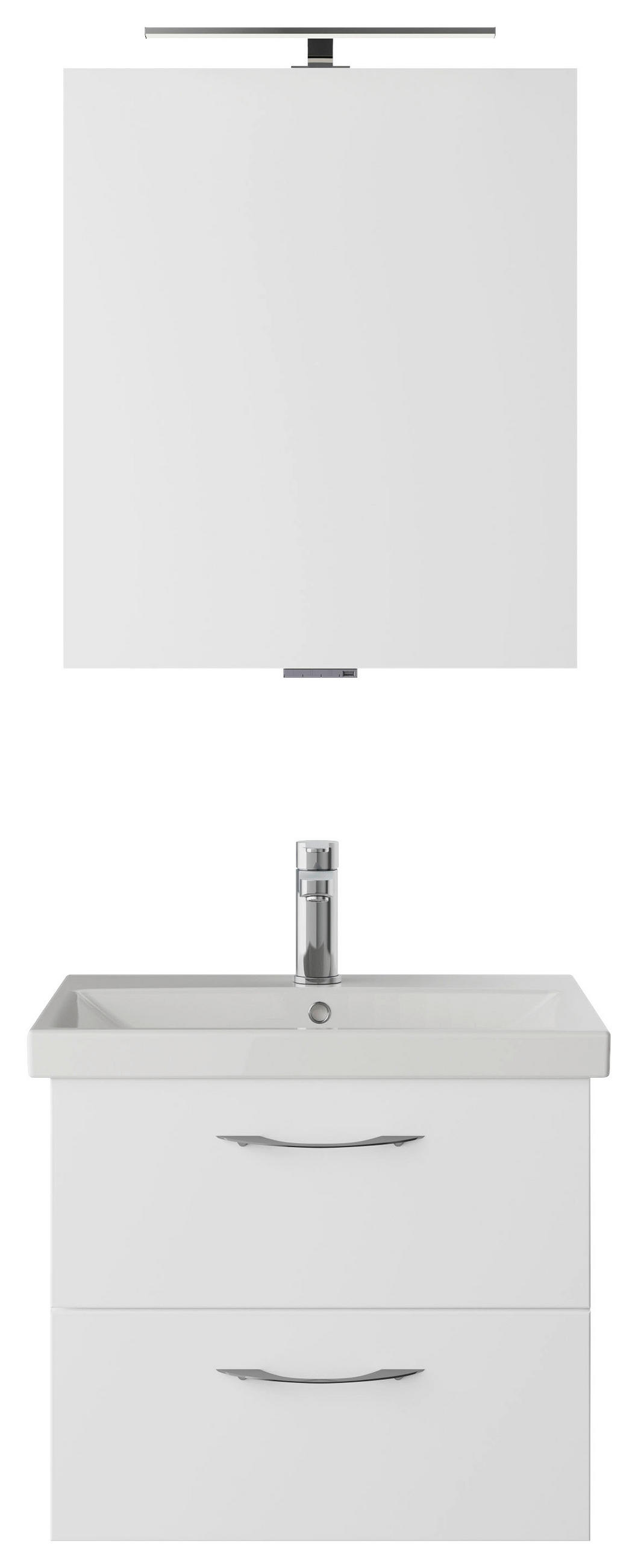 Thumbnail - Pelipal Badezimmer Serie 4035, Weiß Hochglanz, Holzwerkstoff, 2 Schubladen, 60 cm, Made in Germany, hängend, Typenvielfa...