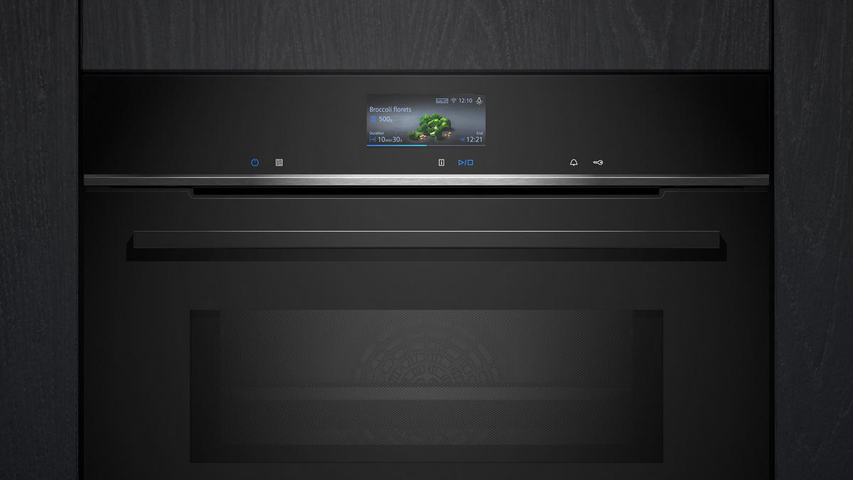 EINBAUBACKOFEN HM736GAB1  - Schwarz, Basics, Metall (59,4/59,5/54,8cm) - Siemens