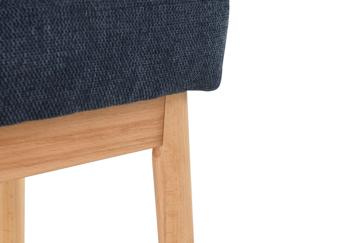 ŠATNÍ LAVICE, 100/48/36 cm - barvy dubu/tmavě modrá, Design, dřevo/textil (100/48/36cm) - MID.YOU