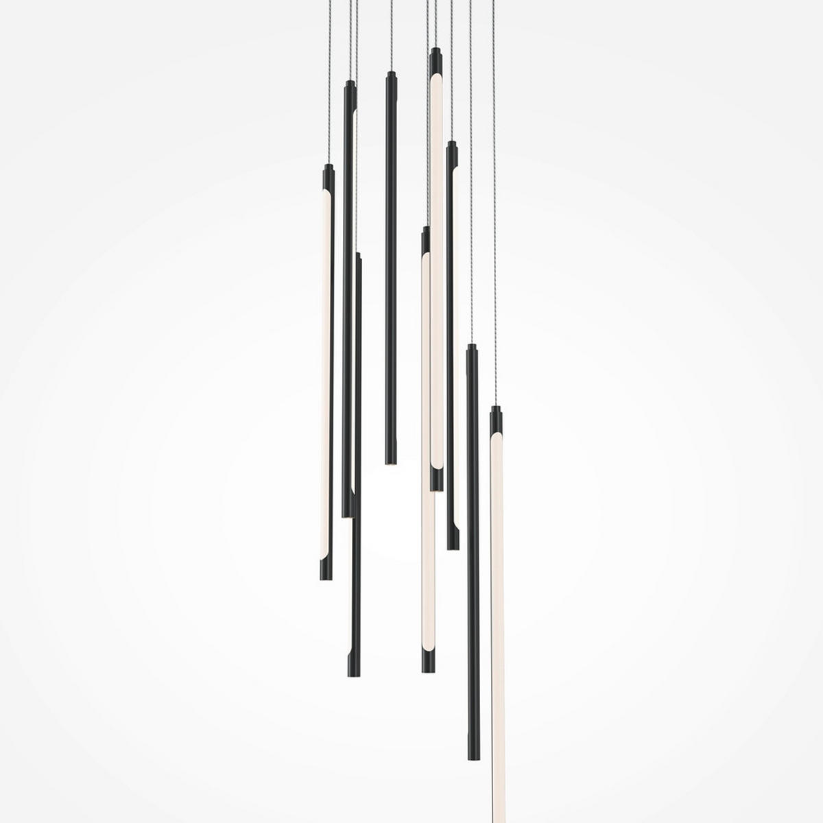PENDELLEUCHTE 35/57,5 cm    - Schwarz, Modern, Metall (35/57,5cm) - MAYTONI