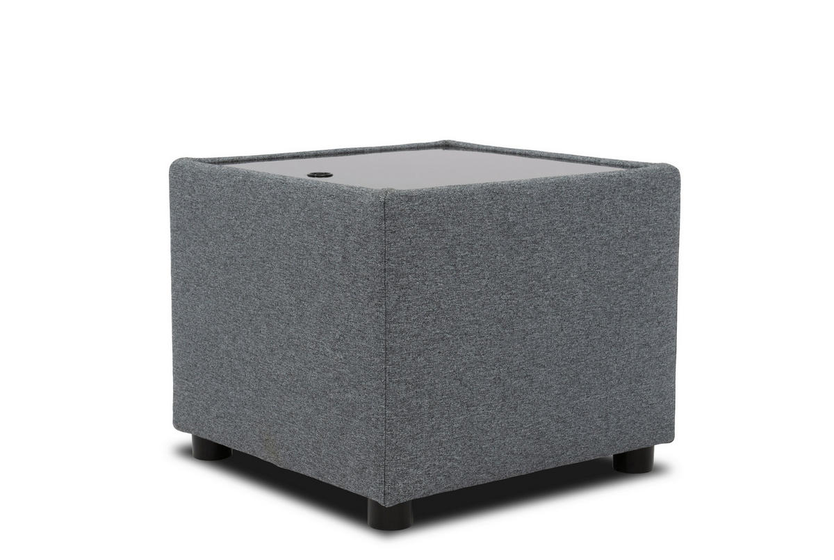 SITZBOX Uni  - Dunkelgrau/Schwarz, Design, Kunststoff/Textil (45/47/45cm) - LOOKS by W.Joop