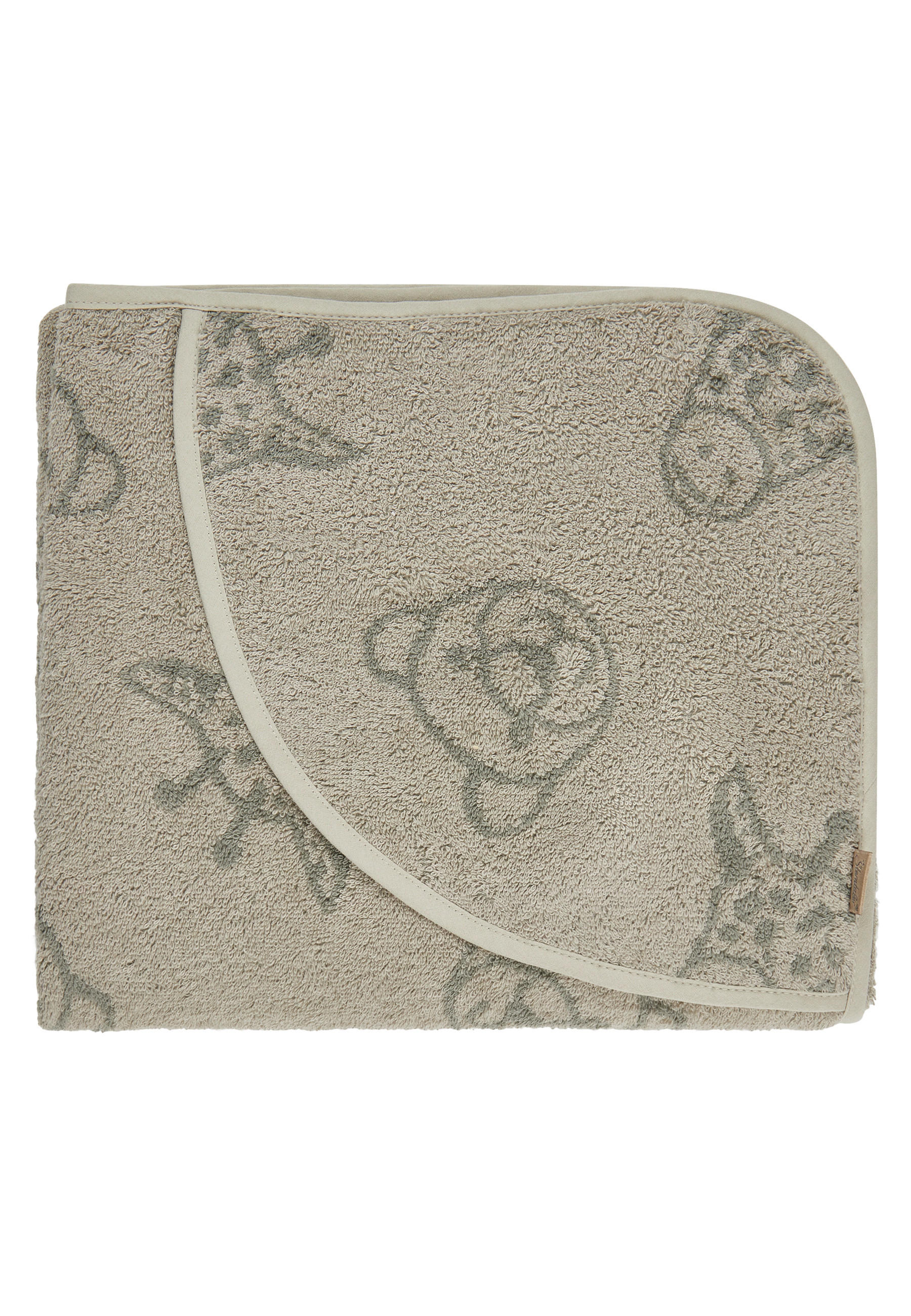 KAPUZENBADETUCH Safari  - Mintgrau, Basics, Textil (100/100/0,5cm) - Sterntaler