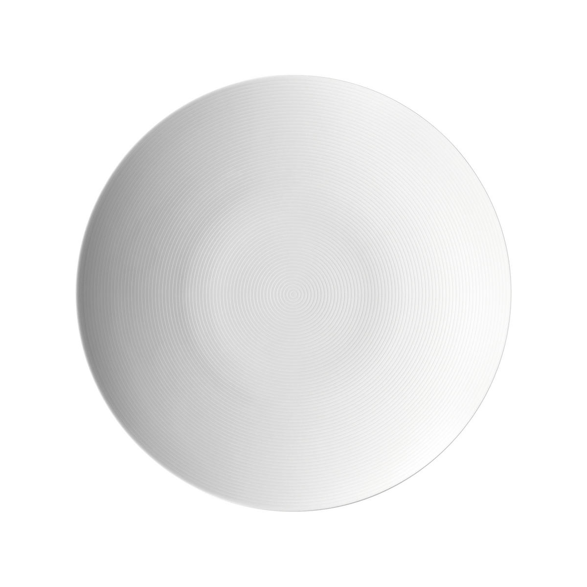 PLITVI KROŽNIK  Loft Thomas Weiss  keramika   28/2 cm      - bela, Basics, keramika (28/2cm) - Rosenthal