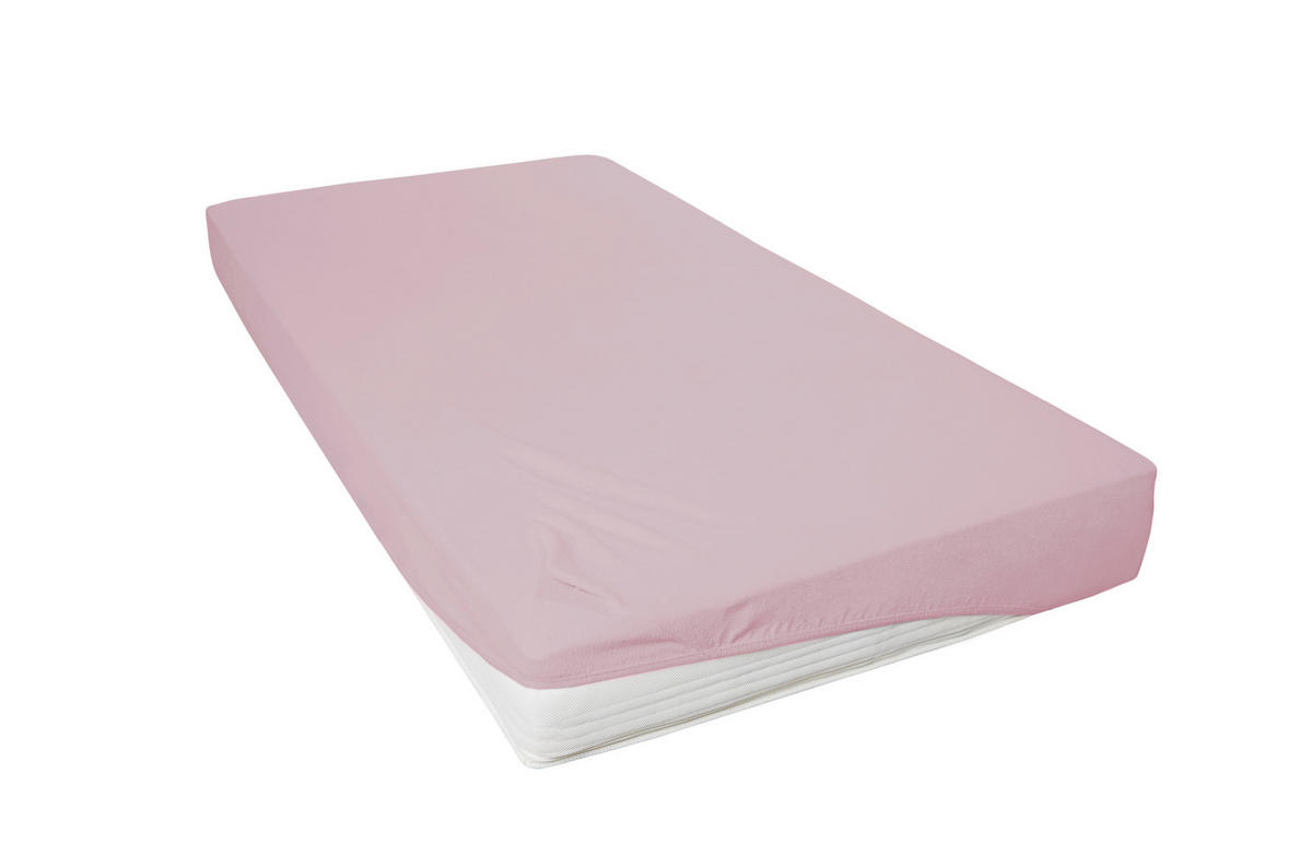SPANNLEINTUCH Frottee  - Mauve, Basics, Textil (100/200cm)