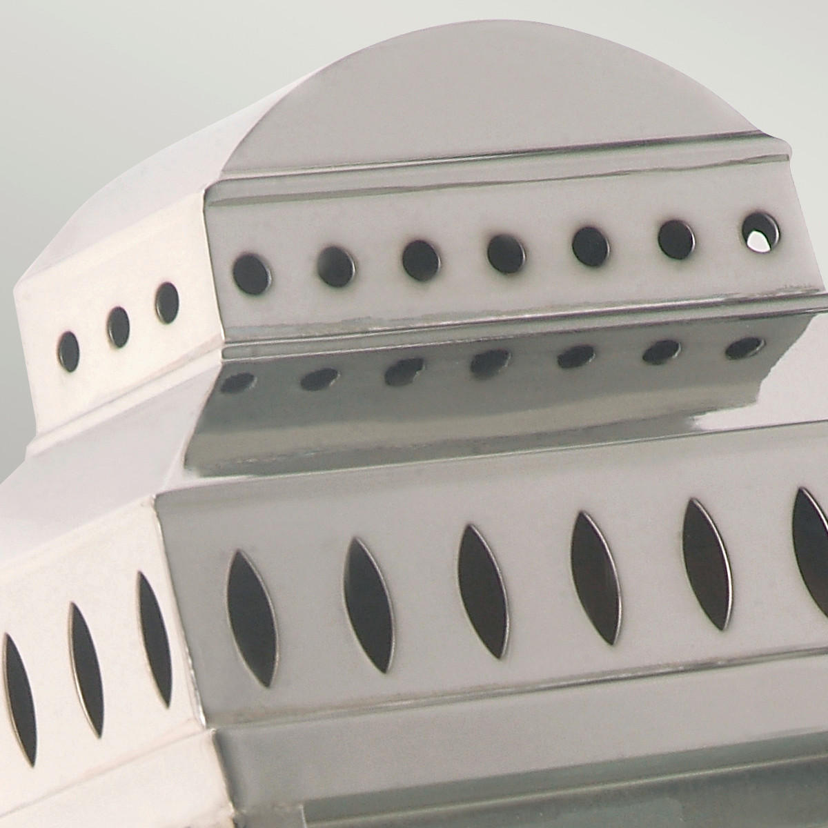 AUSSENWANDLEUCHTE - Nickelfarben, Konventionell, Glas/Metall (22/12/37,5cm) - Elstead Lighting