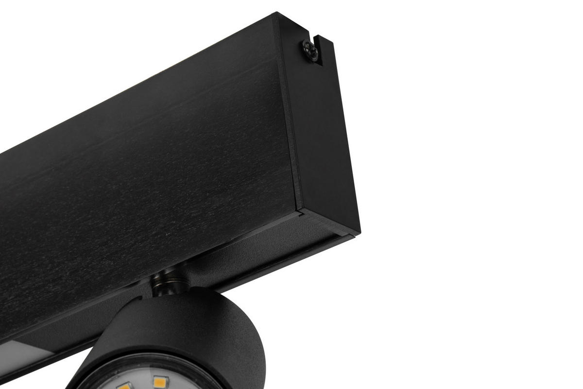 LED-STRAHLER Denebola 90/6/18 cm   - Schwarz, Design, Kunststoff/Metall (90/6/18cm) - Novel