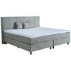 BOXSPRINGBETT 220/200 cm,  in Taupe, Matratze, Topper, H5 + H5 = hart  - Taupe/Schwarz, LIFESTYLE, Holz/Textil (220/200cm) - home24