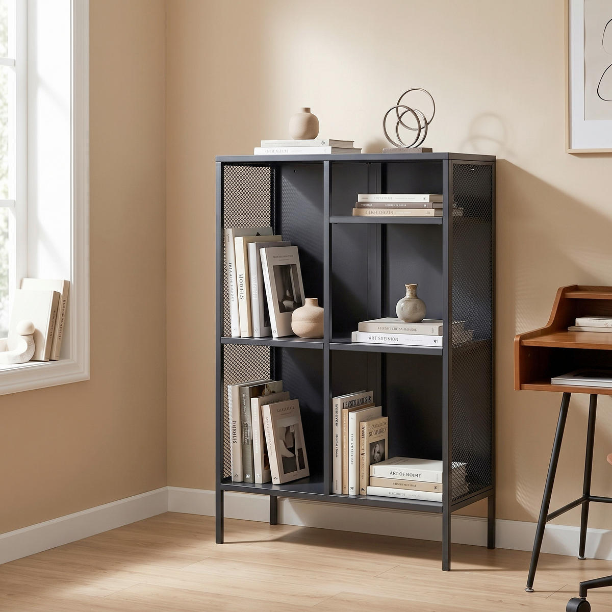 HYLLA i 80/110/40 cm grå  - mörkgrå/grå, Design, metall (80/110/40cm) - Livetastic