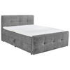 BOXBETT 180/200 cm  in Dunkelgrau  - Dunkelgrau, MODERN, Kunststoff/Textil (180/200cm) - MID.YOU