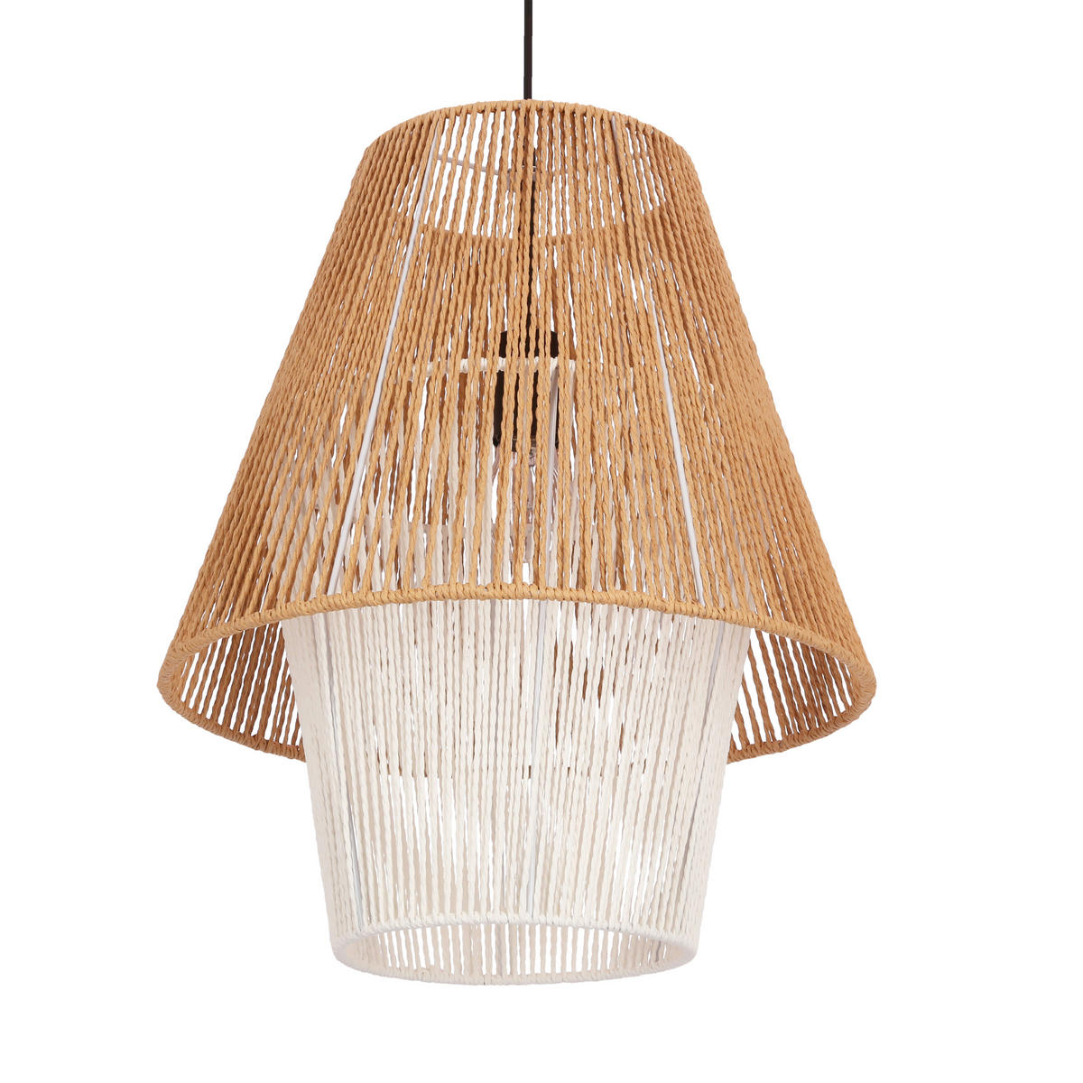 PENDELLEUCHTE Africa 40/40/130 cm  - Beige, Natur, Holz (40/40/130cm)