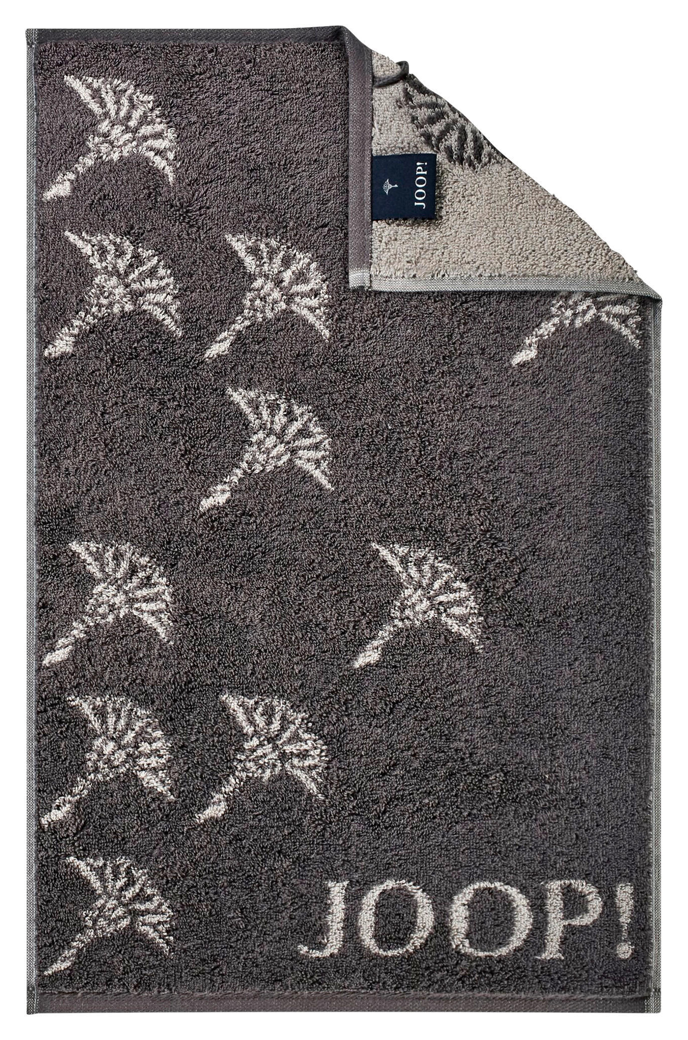 GÄSTETUCH Faded Cornflower Grau, Anthrazit 3-teilig 30/50 cm  - Anthrazit/Grau, Design, Textil (30/50cm) - Joop!
