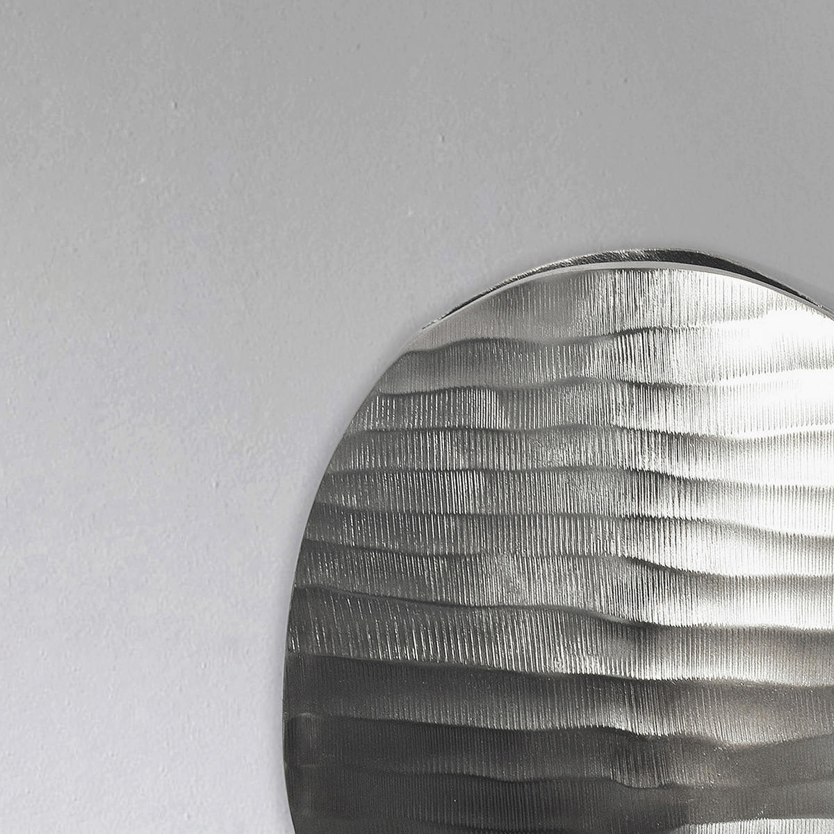 DEKOVASE  - Silberfarben, Design, Metall (26/30,5/14cm) - Livetastic