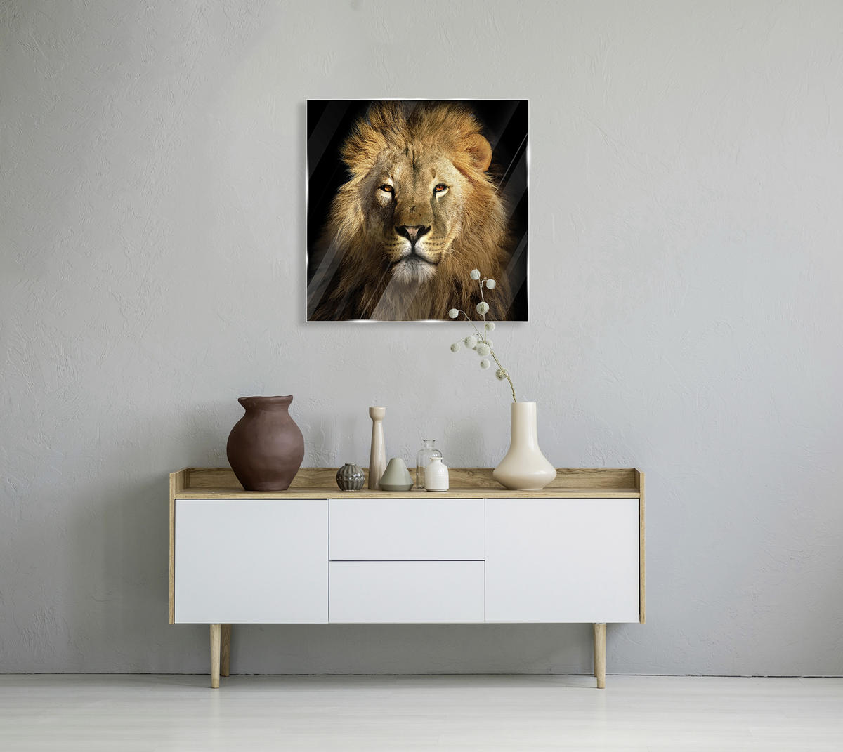 GLASBILD Tiere  - Multicolor, KONVENTIONELL, Glas (50/50cm) - Euroart