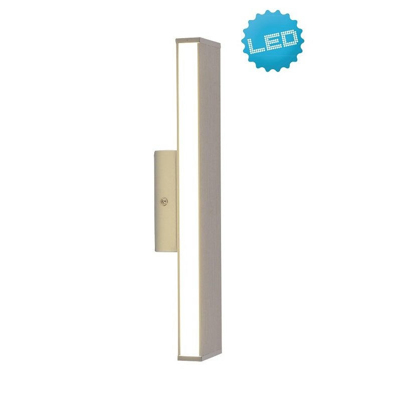 LED-WANDLEUCHTE 31,6/7/5 cm   - Chromfarben/Alufarben, Design, Kunststoff/Metall (31,6/7/5cm) - Näve