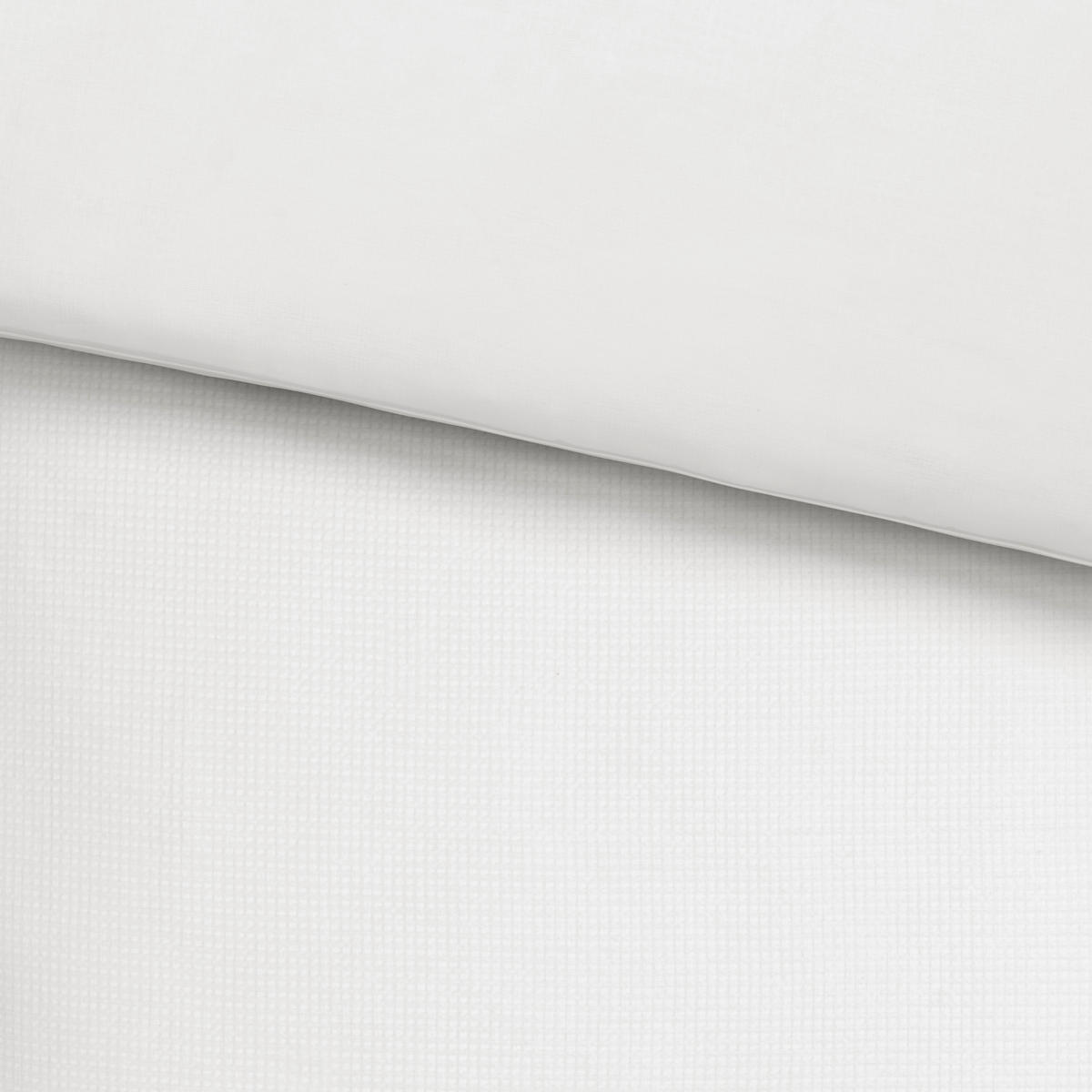 POSTELJINA 140/200 cm vafel tkanina bela  - bela, Konvencionalno, tekstil (140/200cm)