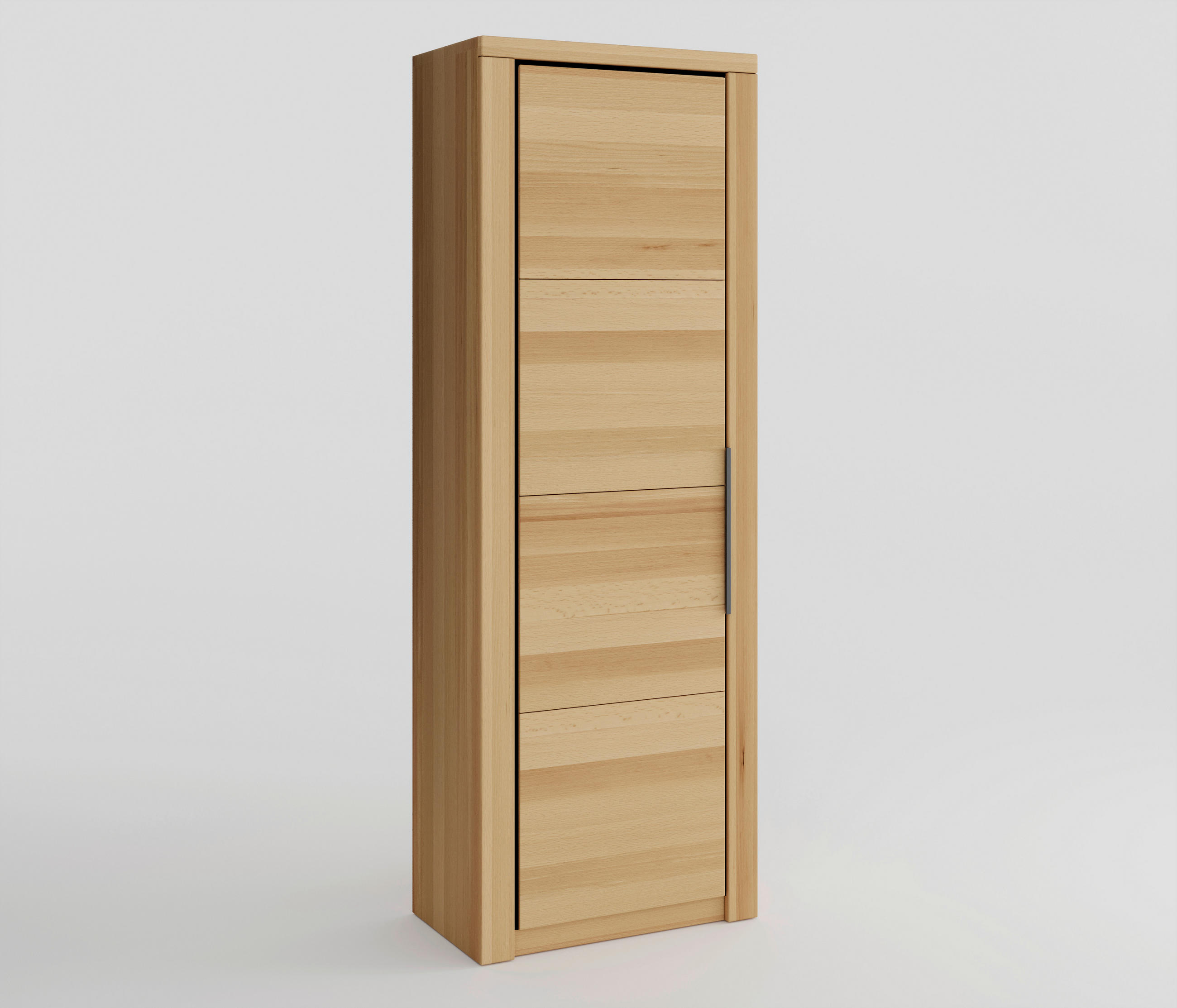 SCHRANK - Buchefarben/Schwarz, Design, Holz/Holzwerkstoff (60/199/40cm) - Livetastic