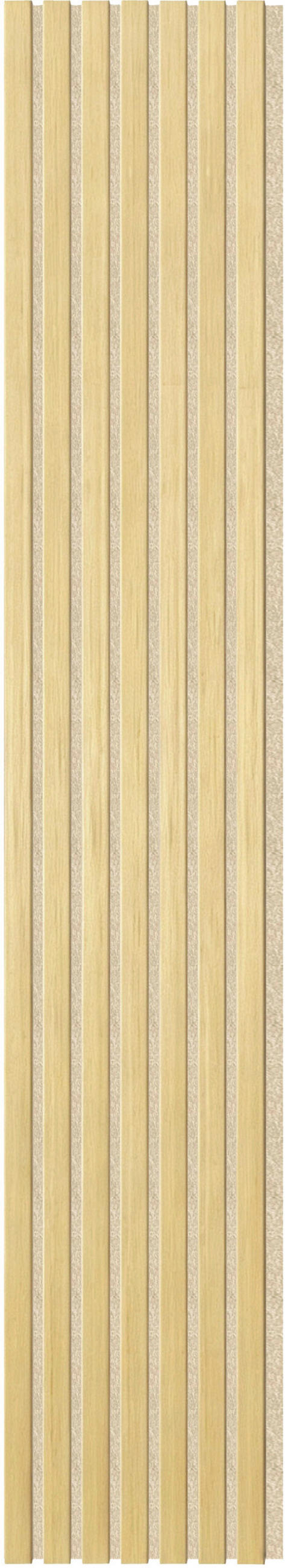 AKUSTIKPANEEL Echtholz Lean  - Eichefarben/Beige, KONVENTIONELL, Holz/Kunststoff (244/28/1.6cm) - Novel
