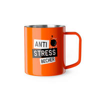 THERMOBECHER 0,25 L  - Orange, Basics, Metall (9/10.7/7.5cm)