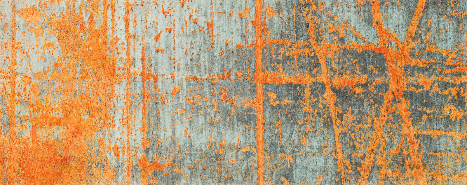 TRAVERSĂ - portocaliu/gri, Konventionell, plastic (80/200cm) - wash+dry
