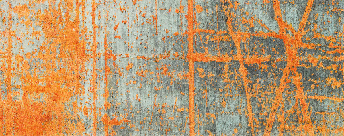 TRAVERSĂ - portocaliu/gri, Konventionell, plastic (80/200cm) - wash+dry