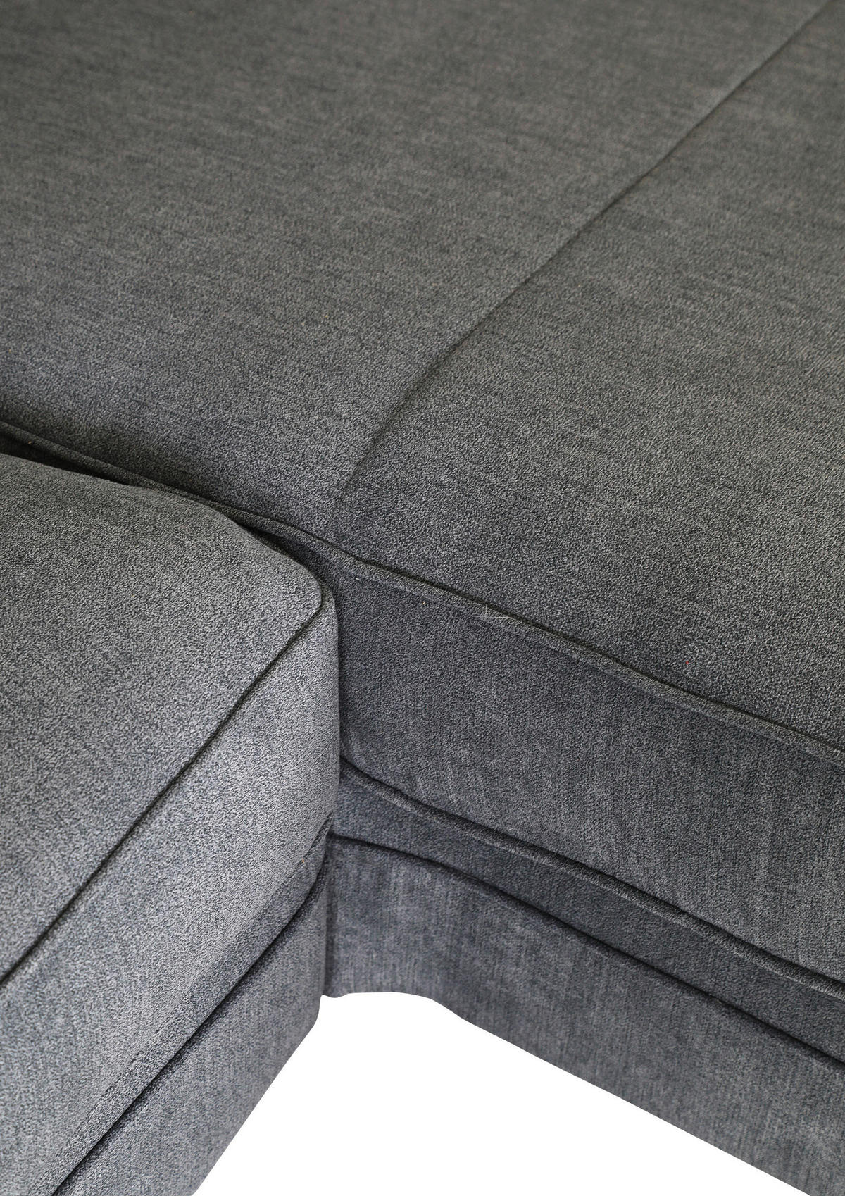 HÖRNSOFFA i flatväv mörkgrå  - mörkgrå/mörkbrun, Klassisk, trä/textil (280/190cm) - Livetastic
