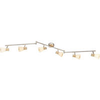 STRAHLER Gylfi 145/145/18 cm  - Nickelfarben, LIFESTYLE, Glas/Naturmaterialien (145/145/18cm) - Globo