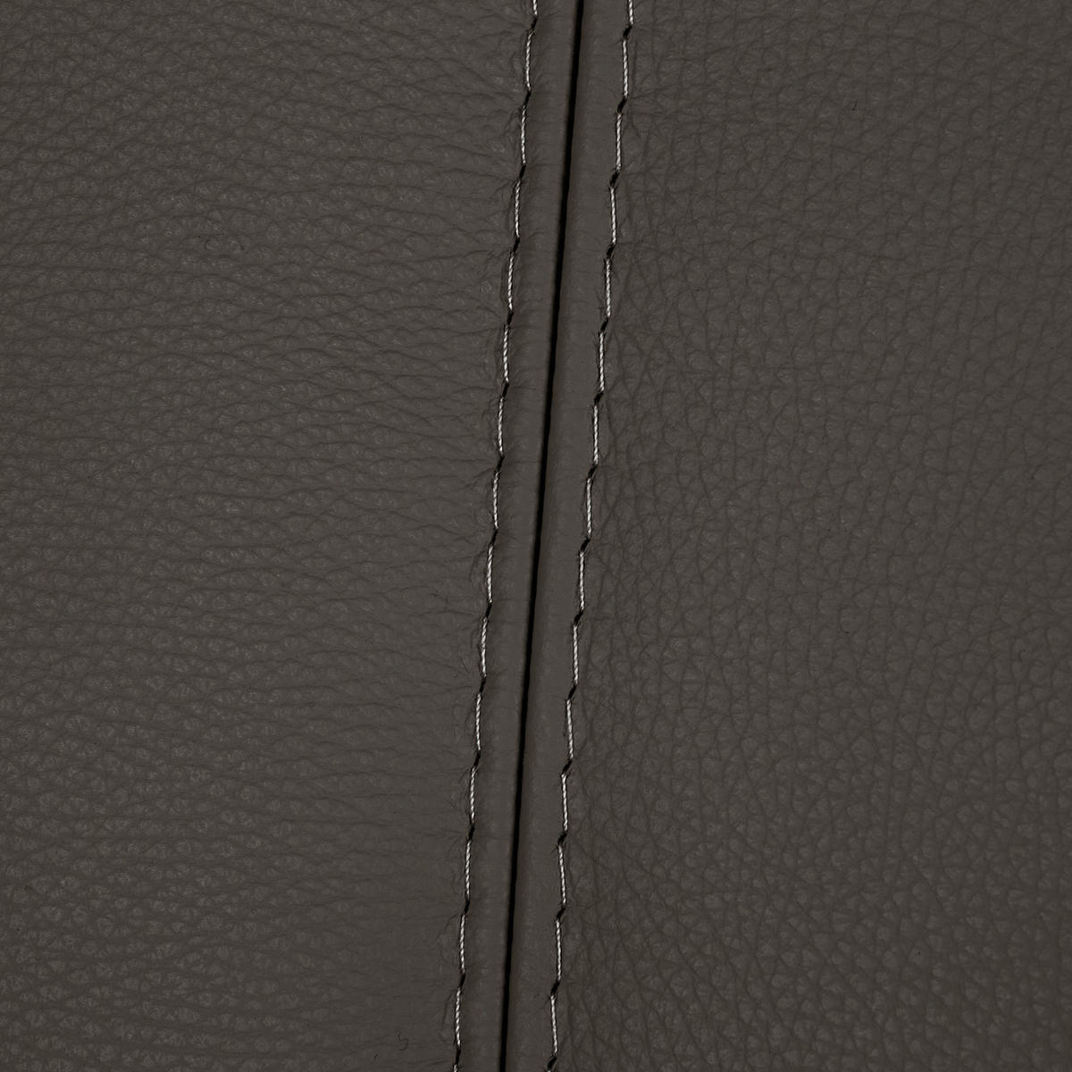 3-SITZER-SOFA Echtleder Dunkelbraun  - Dunkelbraun/Silberfarben, Design, Leder/Metall (214/90/88cm) - Livetastic