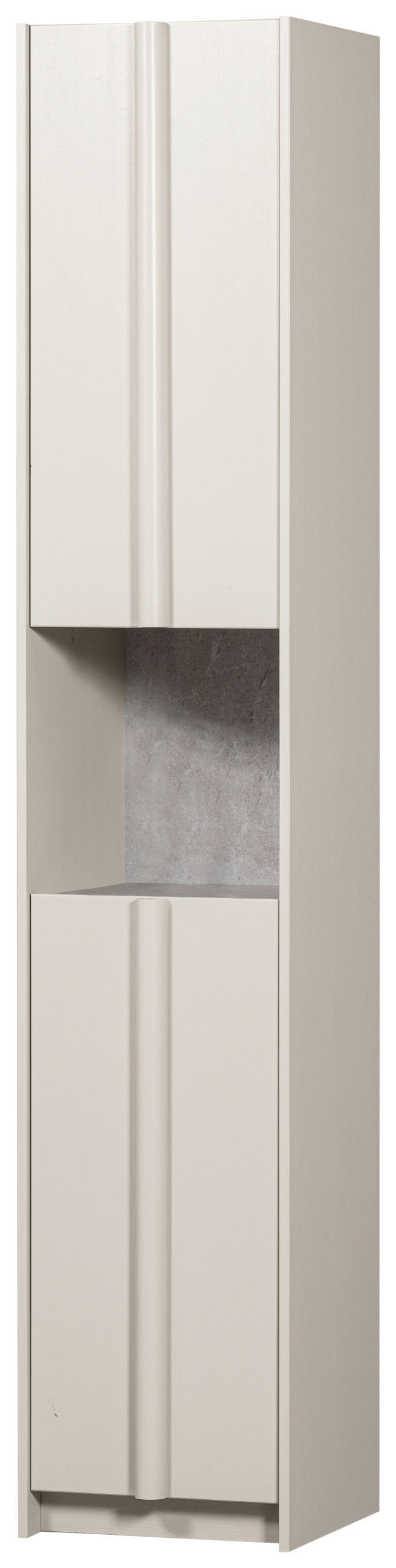 GARDEROBENSCHRANK Basu  in 40/210/42 cm  - Hellgrau, Design, Holz (40/210/42cm) - Livetastic