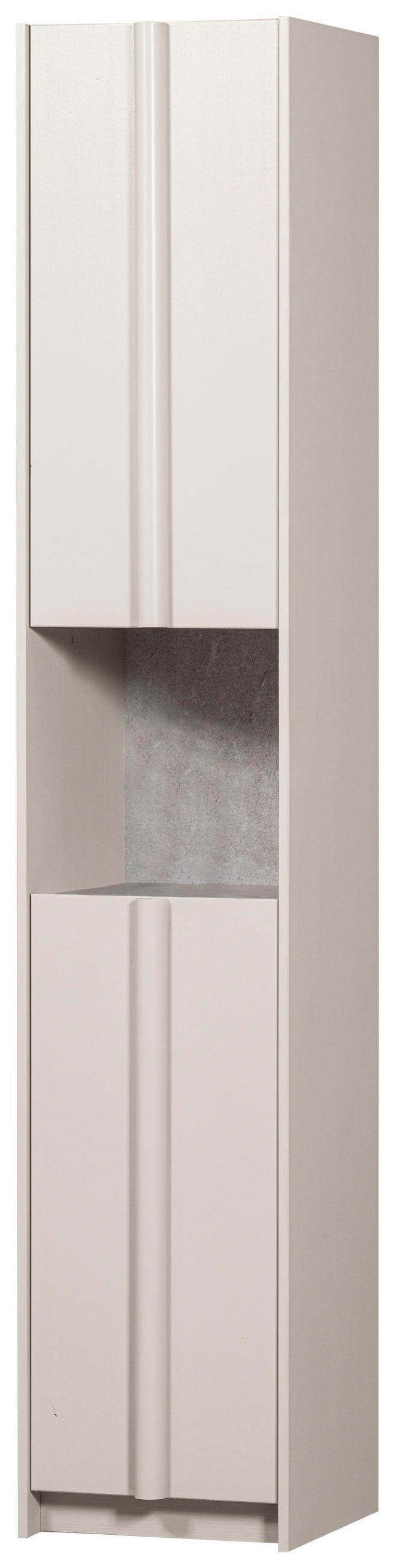 Livetastic Garderobenschrank Basu Hellgrau 40x210x42 cm