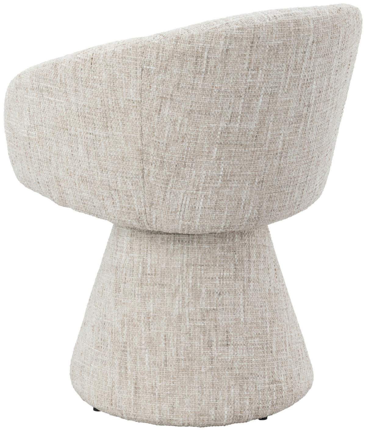 ARMLEHNSTUHL  Sitzfläche 360° drehbar, inklusive Armlehnen Webstoff  Beige  - Beige, Design, Textil/Metall (59,5/80/60cm) - Milino