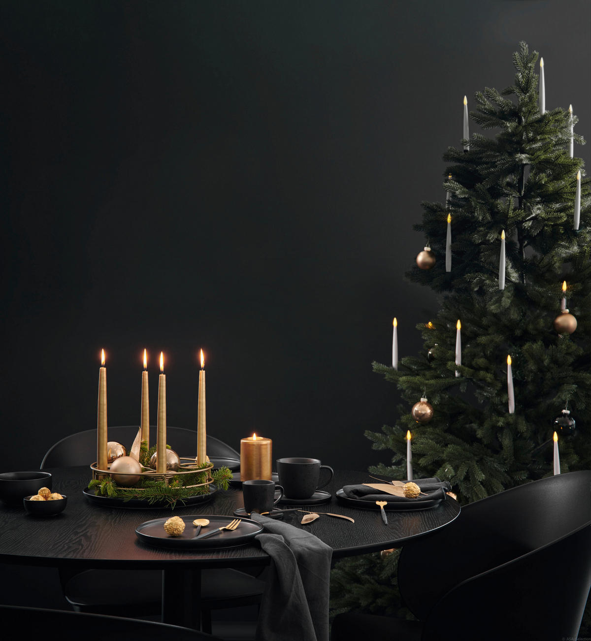 SPEISETELLER coppa 26,5 cm  - Schwarz, Design, Keramik (26,5cm) - ASA