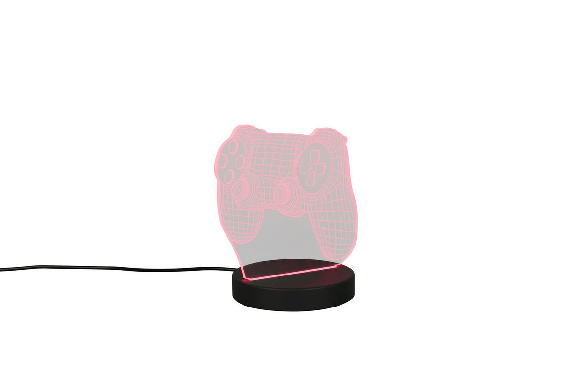 LED ASZTALI LÁMPA - áttetsző, Basics, műanyag (16,00/17,00/12,00cm)