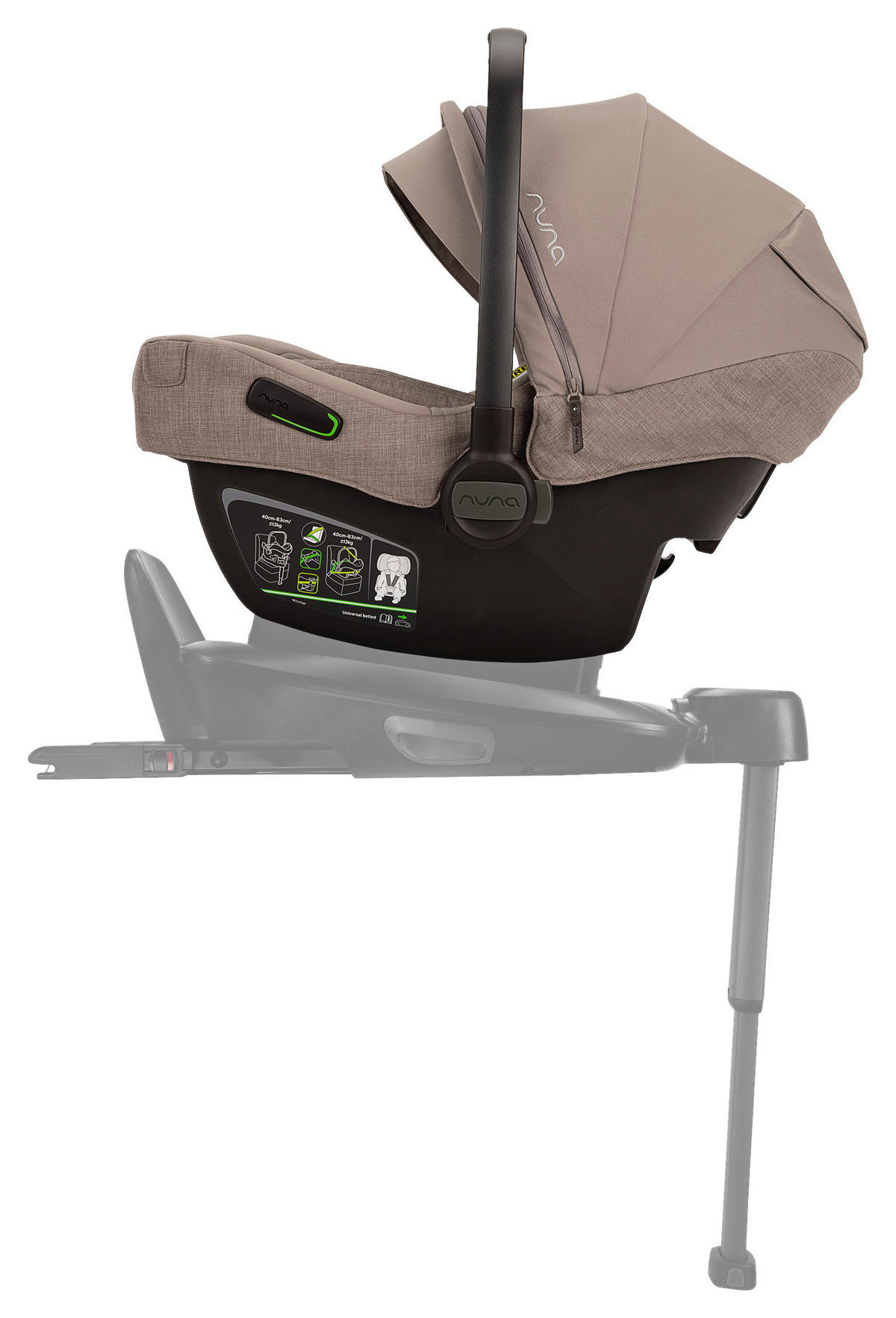BABYSCHALE PIPA NEXT  - Graubraun, Basics, Kunststoff/Textil (45/35/60cm) - Nuna