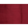 ECKSOFA in Velours Rot  177/253 cm  - Rot/Schwarz, Design, Textil/Metall (177/253cm) - Dieter Knoll
