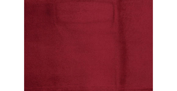 ECKSOFA in Velours Rot  177/253 cm  - Rot/Schwarz, Design, Textil/Metall (177/253cm) - Dieter Knoll