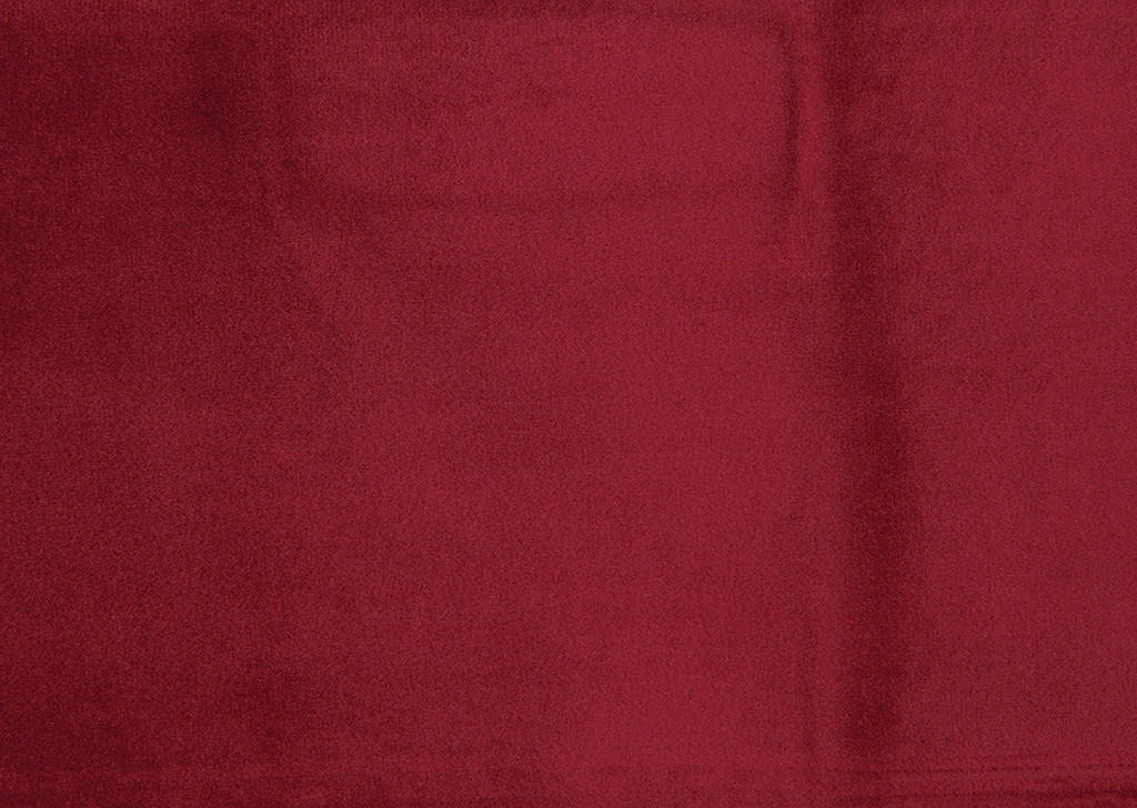 ECKSOFA in Velours Rot  - Rot/Schwarz, Design, Textil/Metall (177/253cm) - Dieter Knoll