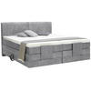 BOXSPRINGBETT 160/200 cm  in Grau  - Schwarz/Grau, Design, Kunststoff/Textil (160/200cm) - Hom`in