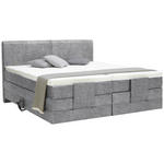 BOXSPRINGBETT 160/200 cm  in Grau  - Schwarz/Grau, Design, Kunststoff/Textil (160/200cm) - Hom`in