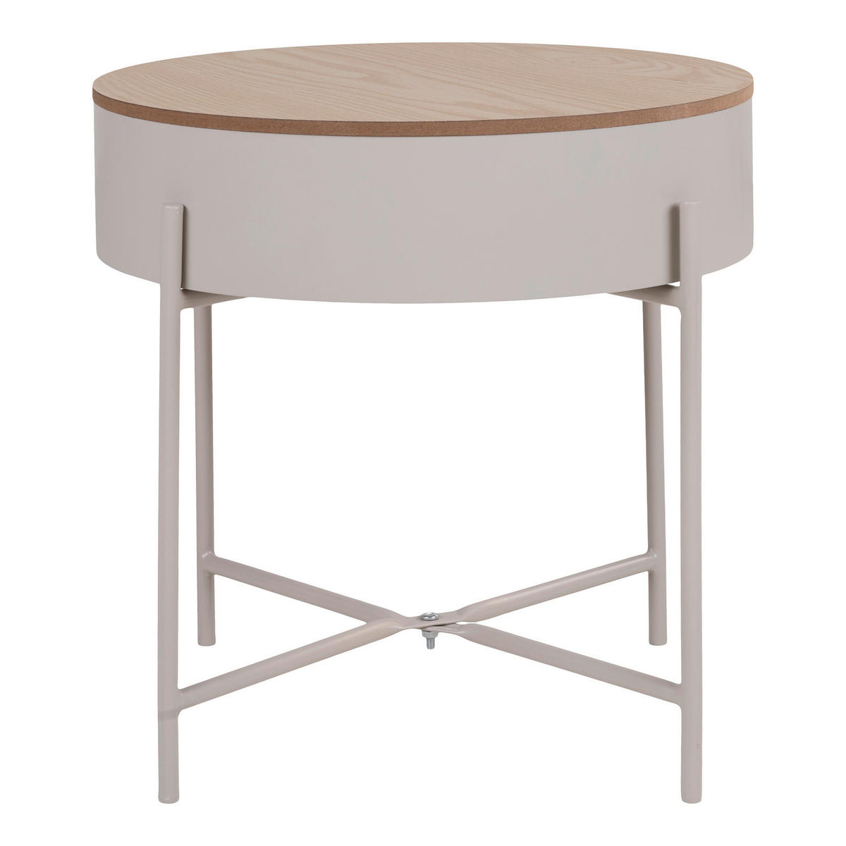 BEISTELLTISCH Beige  - Beige, Design, Kunststoff/Metall (40/40/40cm)