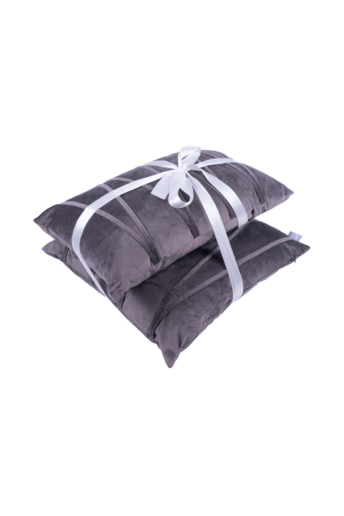 ZIERKISSENSET 2-teilig 30x45/50x45 cm  - Graphitfarben, KONVENTIONELL, Textil (30x45/50x45cm)