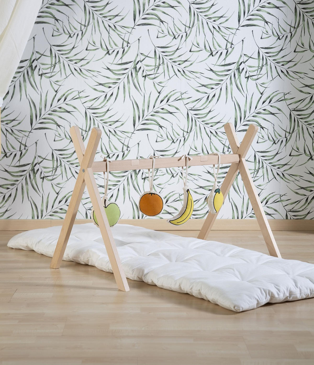 WIEGENGESTELL Tipi Stand Buche  Buchefarben  - Buchefarben, Trend, Holz (87/52/60cm) - Childhome