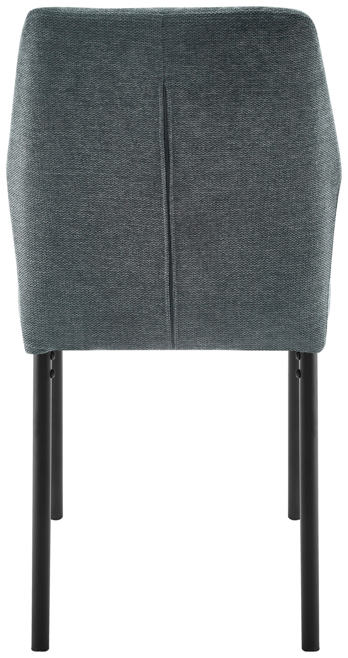 STUHL Webstoff Schwarz, Dunkelgrau  - Dunkelgrau/Schwarz, Design, Textil/Metall (44/86/52cm) - Ti'me