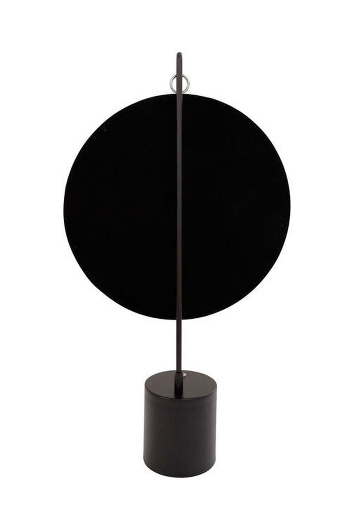 SCHMINKSPIEGEL  - Silberfarben/Schwarz, LIFESTYLE, Glas/Metall (41/75/14cm) - Kayoom