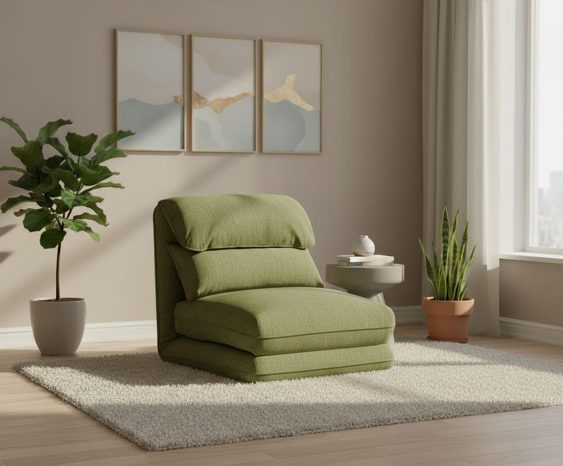 SCHLAFSESSEL Cord Olivgrün    - Olivgrün, Design, Textil/Metall (78/72/85cm) - Livetastic