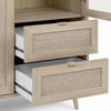 HIGHBOARD Sonoma Eiche  - Sonoma Eiche, Natur, Glas/Holz (101,5/139/40cm) - MID.YOU