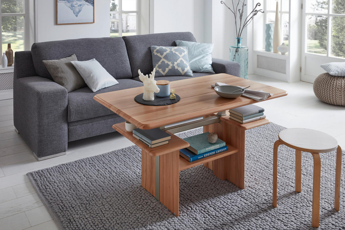 COUCHTISCH in Holz 120/70/55-83 cm  - Kernbuche, Konventionell, Holz (120/70/55-83cm) - Venda
