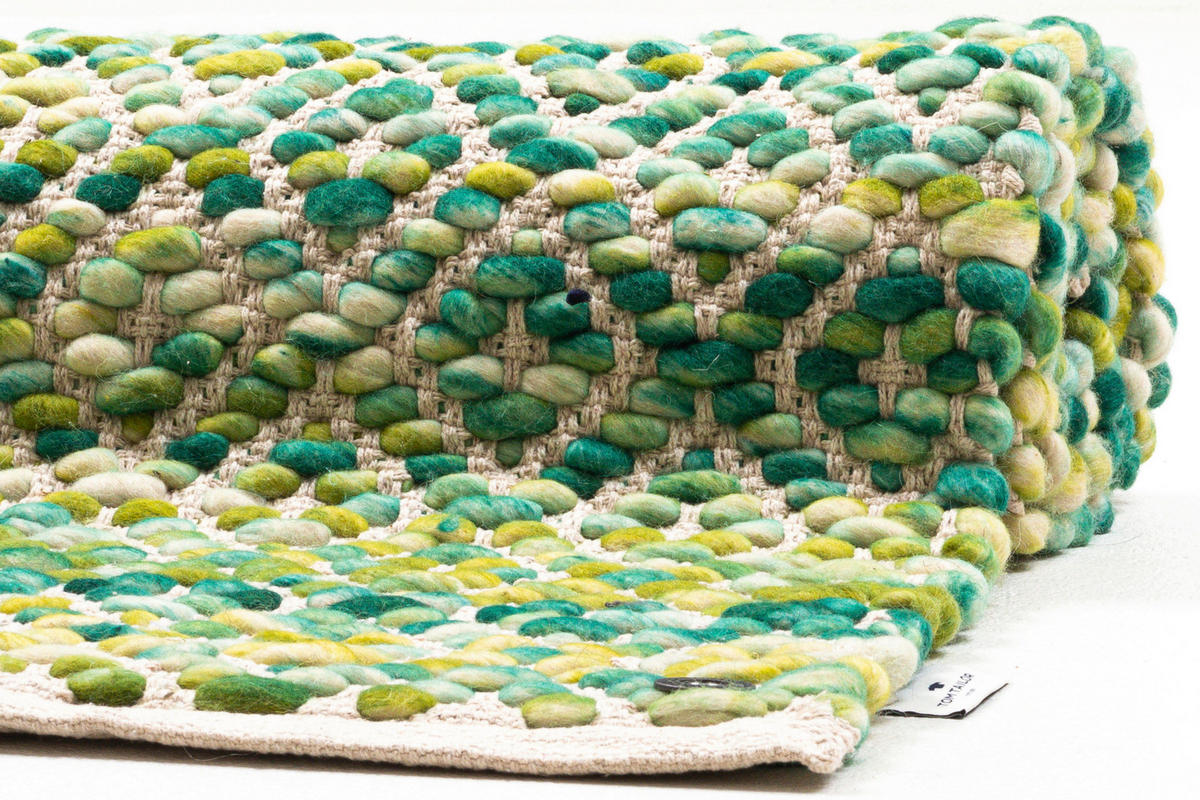 HANDWEBTEPPICH 85/155 cm Grün  - Grün, Design, Textil (85/155cm) - Tom Tailor