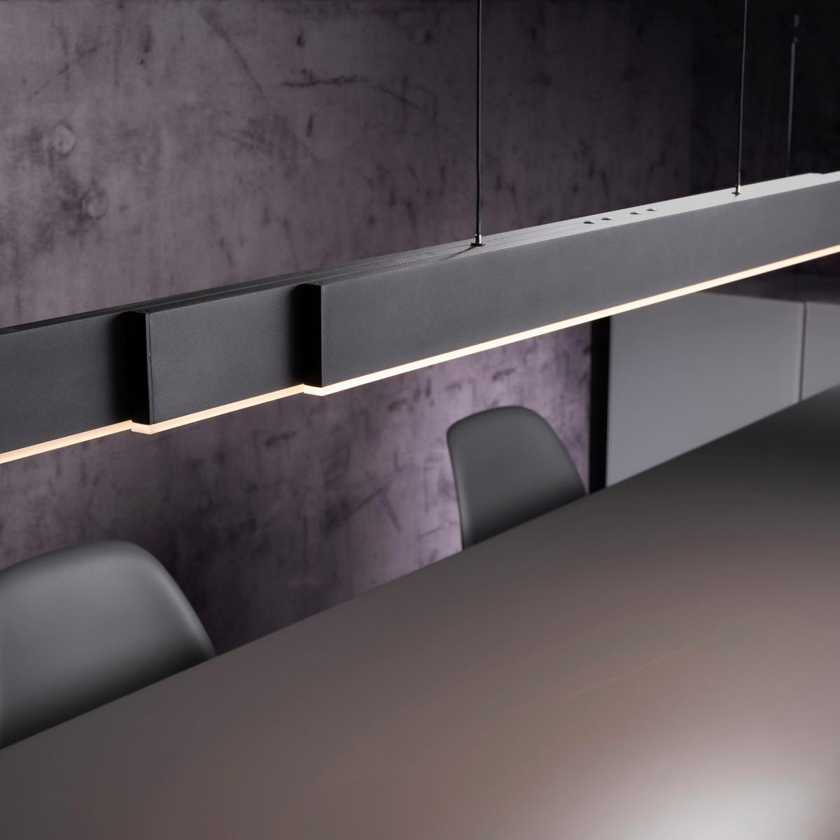 LED-HÄNGELEUCHTE Pure-Moto-Rise 200/8,2/240 cm  - Schwarz, Design, Kunststoff/Metall (200/8,2/240cm) - Neuhaus PURE