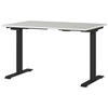 SCHREIBTISCH 120/80/72-118 cm  in Schwarz, Hellgrau  - Hellgrau/Schwarz, MODERN, Holzwerkstoff/Metall (120/80/72-118cm) - Novel